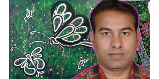 बिहार के आर्टिस्ट की दुबई में छाई कोसी की पेंटिंग 