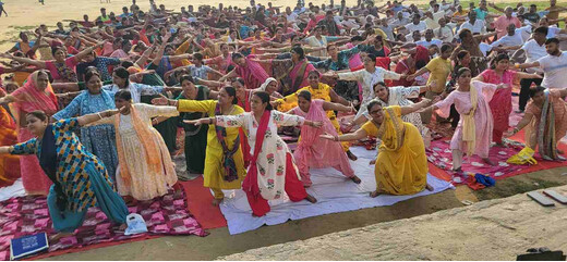 लखीसराय योग शिविर: प्रतिदिन एक घंटे योगाभ्यास के संकल्प के साथ कार्यक्रम संपन्न