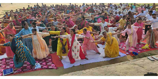 लखीसराय योग शिविर: प्रतिदिन एक घंटे योगाभ्यास के संकल्प के साथ कार्यक्रम संपन्न