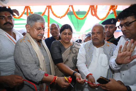 लखीसराय के पिपरिया दियारा में कई विकास योजनाओं का उद्घाटन व शिलान्यास, जुटे कई मंत्री