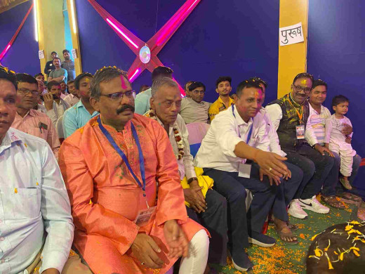 साहू समाज ने सौहार्दपूर्ण रूप से मनाया होली मिलन समारोह
