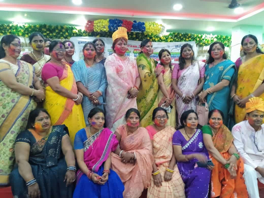 प्रयास एक सोच के सदस्यों ने झूम कर मनाया रंगों का पर्व 