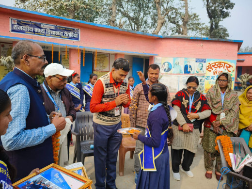 तेतरिया मध्य विद्यालय की यात्रा मेरे लिए तीर्थ यात्रा से कम नहीं : डॉ. सतीश कुमार साथी 