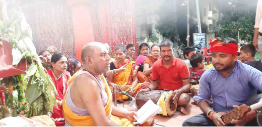काली बारी रोड स्थित बालाजी हनुमान मंदिर के प्रांगण में भंडारा आयोजित 
