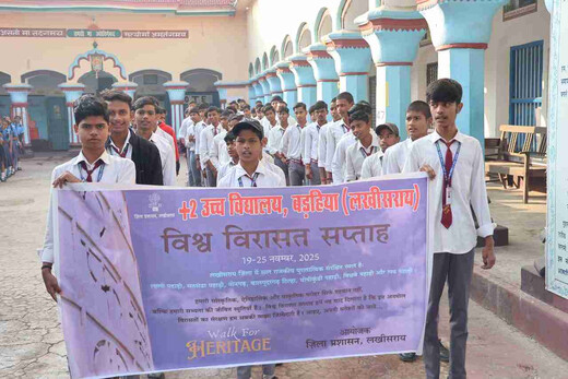 हेरिटेज वॉक के साथ लखीसराय में विश्व विरासत सप्ताह का भव्य शुभारंभ