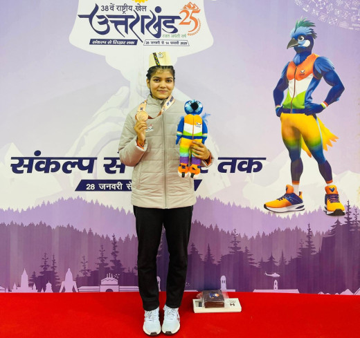 अपराजिता मिश्रा ने 38वीं राष्ट्रीय खेलों में जीता कांस्य पदक, बिहार दल का पहला पदक