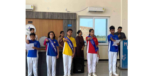 नव निर्वाचित छात्र संगठन का अलंकरण समारोह आयोजित