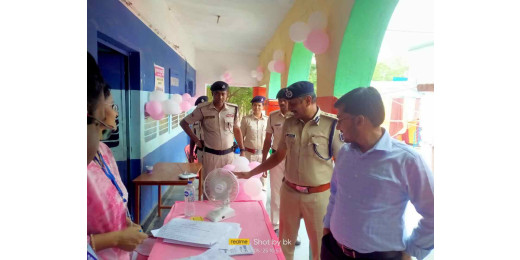 वैशाली लोकसभा निर्वाचन क्षेत्र अंतर्गत मतदान केंद्रों का अधिकारियों ने लिया जायजा