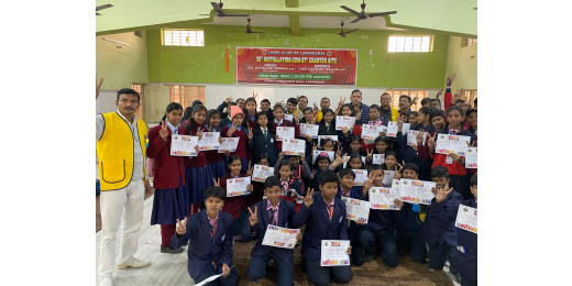 लायंस क्लब लखीसराय ने आयोजित की पीस पोस्टर प्रतियोगिता, हरिप्रिया बनी विजेता