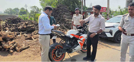 यातायात नियमों के उल्लंघन पर कार्यवाई, लखीसराय में 31 वाहन चालकों का काटा गया चालान