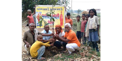 विश्व प्लंबिंग दिवस पर पर्यावरण भारती का वृक्षारोपण, जल संरक्षण का दिया संदेश