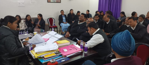 राष्ट्रीय लोक अदालत की सफलता हेतु न्यायिक पदाधिकारियों के साथ बैठक आयोजित
