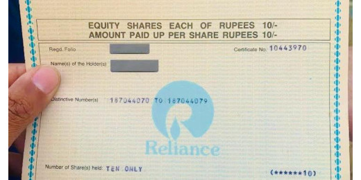शख्स की चमकी किस्मत, घर सफाई के दौरान मिला RIL के 30 साल पुराना शेयर दस्तावेज