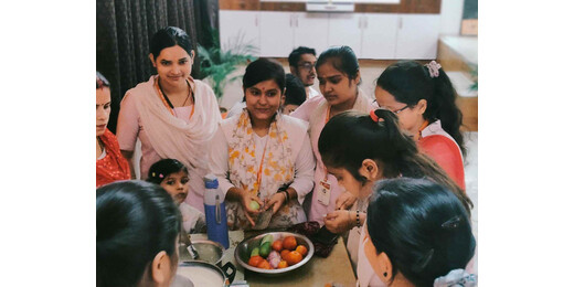 भारतीय खान-पान की विविधता और नवाचार का संगम बना भारती शिक्षक प्रशिक्षण महाविद्यालय का फूड फेयर