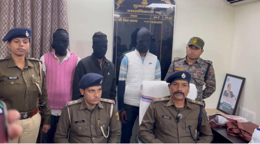 अवैध हथियार और कारतूस के साथ तीन गिरफ्तार