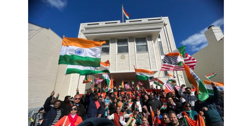 हमलों के विरोध में भारतीय अमेरिकी समुदाय ने सैन फ्रांसिस्को में निकाली रैली
