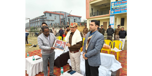 एस.पी. मनोज कुमार तिवारी के स्थानांतरण पर विदाई समारोह आयोजित