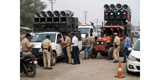 लखीसराय में वाहनों पर DJ सिस्टम पर पूर्ण प्रतिबंध, उल्लंघन पर जब्ती और जुर्माना