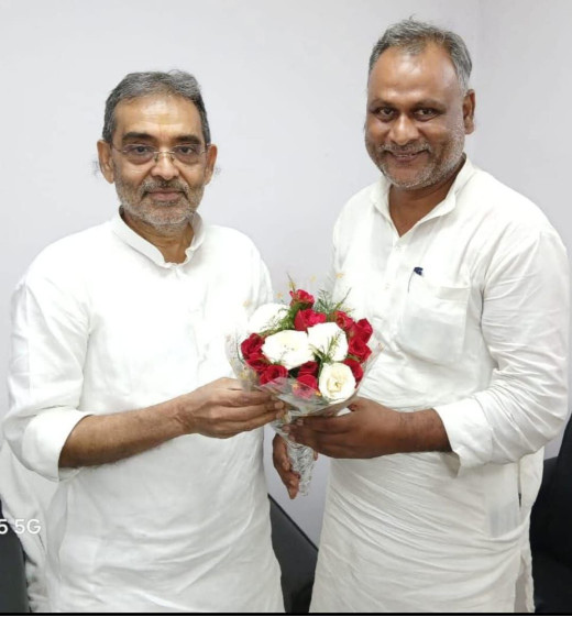 सैंड आर्टिस्ट मधुरेंद्र ने अनोखे अंदाज में राम पुकार सिन्हा को दी जन्मदिन की बधाई 