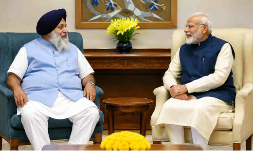 पीएम मोदी-सुखबीर बादल की मुलाकात से पंजाब की राजनीति गरमाई, BJP-SAD गठबंधन की अटकलें तेज