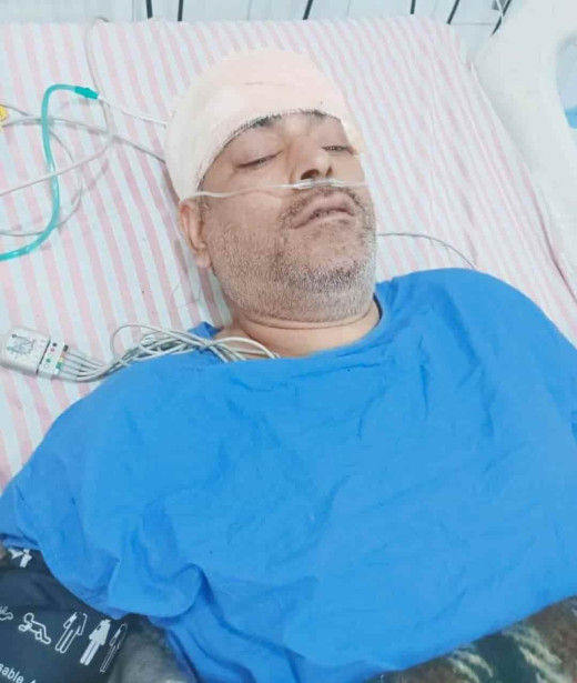 सड़क दुर्घटना में मुखिया हेमंत कुमार सिंह सहित तीन गंभीर रुप से घायल