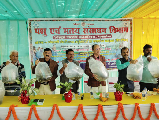 गंगा नदीतंत्र पुर्नस्थापन (रिवर रैचिंग) कार्यक्रम का आयोजन, 3.50 लाख अंगुलिका का संचयन
