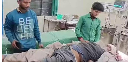 बाइक ने युवक को मारी टक्कर, ग्रामीणों ने पहुंचाया अस्पताल 