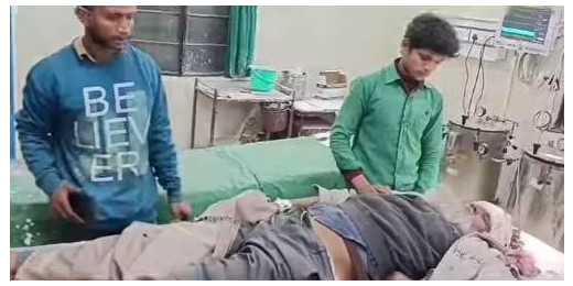 बाइक ने युवक को मारी टक्कर, ग्रामीणों ने पहुंचाया अस्पताल