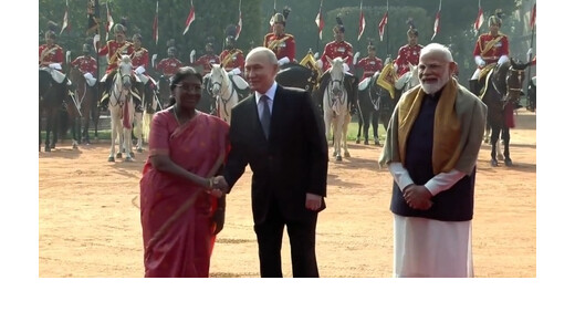 भारत दौरे के दूसरे दिन राष्ट्रपति भवन पहुंचे पुतिन, गार्ड ऑफ ऑनर के साथ औपचारिक स्वागत