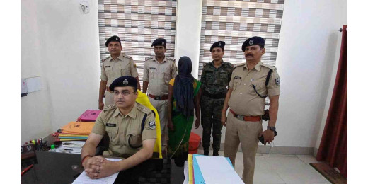 नक्सल कांडों में फरार वांछित नक्सली सोनम मरांडी गिरफ्तार
