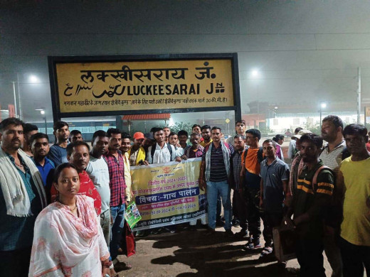 42 गौपालक किसान देशी गाय पालन प्रशिक्षण के लिए पटना रवाना