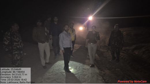 किऊल नदी में अवैध बालू खनन पर प्रशासन का बड़ा प्रहार, संयुक्त छापेमारी