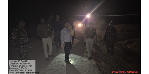 किऊल नदी में अवैध बालू खनन पर प्रशासन का बड़ा प्रहार, संयुक्त छापेमारी