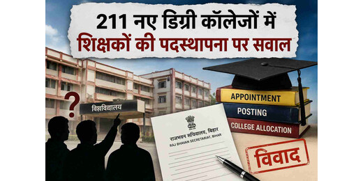 211 नए डिग्री कॉलेजों में शिक्षकों की पदस्थापना पर विवाद, वैधानिक प्रक्रिया पर उठे गंभीर सवाल
