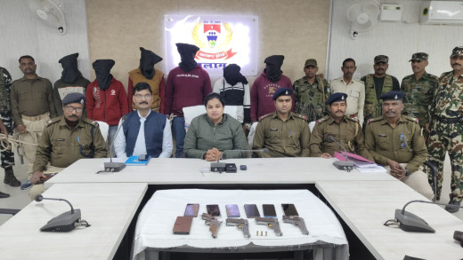 पलामू पुलिस की बड़ी कार्रवाई, रंगदारी और फायरिंग मामले में 6 अपराधी गिरफ्तार