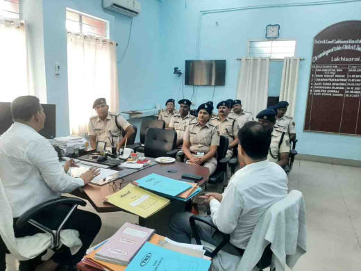 राष्ट्रीय लोक अदालत की सफलता हेतु थानाध्यक्षों संग बैठक