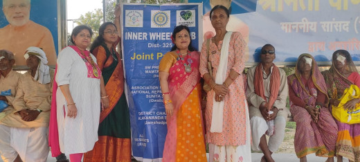 इनरव्हील क्लब ने संयुक्त रूप से 20 मरीजों के मोतिया बिंद का कराया ऑपरेशन
