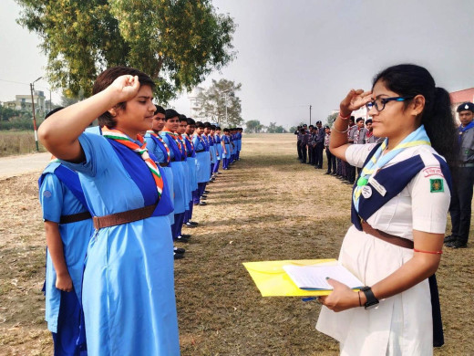 स्काउट-गाइड प्रशिक्षण शिविर में उत्तरदायित्व की भावना का संदेश