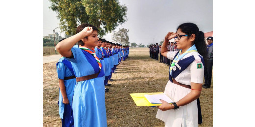 स्काउट-गाइड प्रशिक्षण शिविर में उत्तरदायित्व की भावना का संदेश