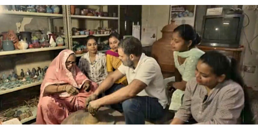 दिवाली पर पेंटर बने राहुल गांधी, बोले 10 जनपथ से मुझे प्रेम नहीं, यहां मेरे पिता की हुई मौत