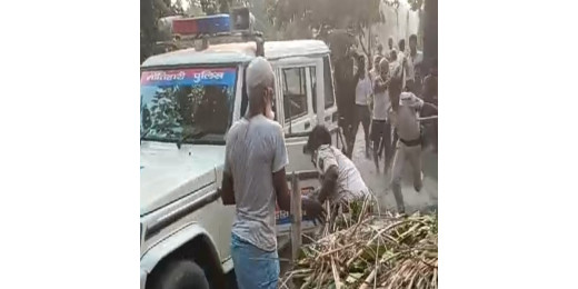 पहाड़पुर में पुलिस टीम पर जानलेवा हमला, दो जख्मी