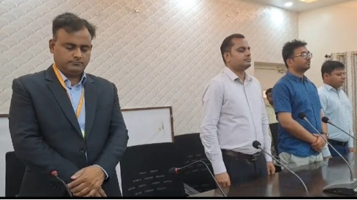 लखीसराय में आतंकी हमले के विरोध में शोक सभा, शहीदों को दी गई श्रद्धांजलि