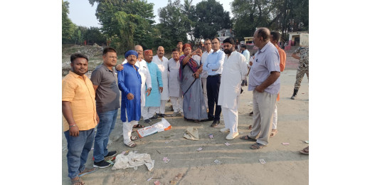 छठ महापर्व की तैयारी में जुटा नगर निगम, महापौर और नगर आयुक्त ने किया घाटों का निरीक्षण