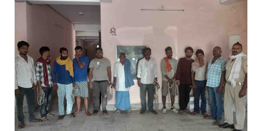 मद्य निषेध विभाग की बड़ी कार्यवाई, अवैध शराब के साथ 14 लोग गिरफ्तार 