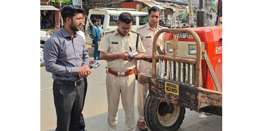 लखीसराय में यातायात नियमों की अनदेखी पर चला डंडा, 24 वाहनों से 67 हजार जुर्माना वसूला