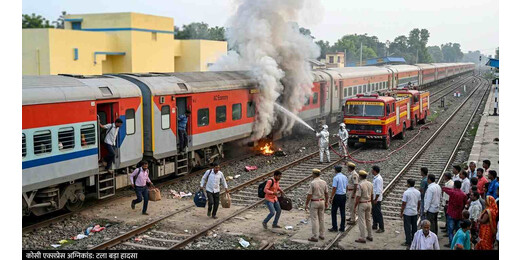 'द बर्निंग ट्रेन' बनने से बची कोसी एक्सप्रेस : एसी कोच में लगी आग, दहशत में ट्रेन से कूदे यात्री