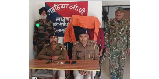 अपराध की योजना बना रहे दो अपराधी चढ़े पुलिस के हत्थे