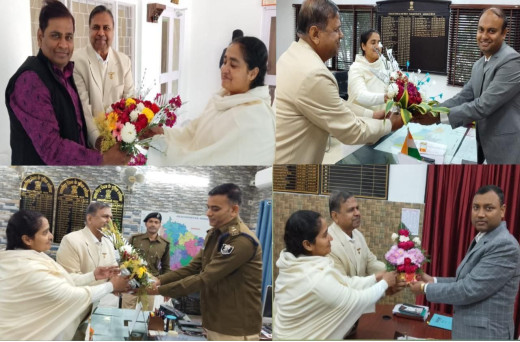 प्रजापिता ब्रह्माकुमारी ने अधिकारियों को दी नववर्ष की शुभकामनाएं 
