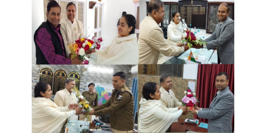 प्रजापिता ब्रह्माकुमारी ने अधिकारियों को दी नववर्ष की शुभकामनाएं