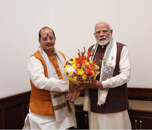 विकसित बिहार, विकसित भारत के निर्माण में युवाओं की भूमिका पर विजय कुमार सिन्हा ने प्रधानमंत्री से किया मुलाकात